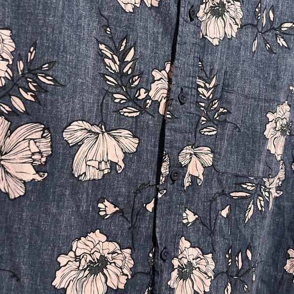 Shouthouse Dress Casual Summer Button-Down Shirt Sz L - Picture 3 of 8